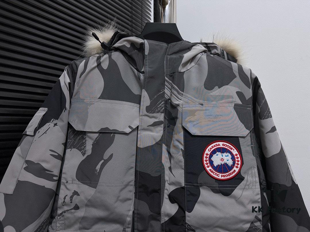 6931a311ccd8ab3d7af973e7 Canada Goose Expedition Parka 08 Men's and Women's Unisex Mid-Length Winter Coat - Top Counterfeit Version with Black Color (Wolf Fur Optional)