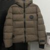 6931a315ccd8ab3d7af97438 CANADA GOOSE Inspired Hooded Down Jacket, Couples Style, Popular Fashion Design with 90% White Goose Down, Black Lightweight Puff Version