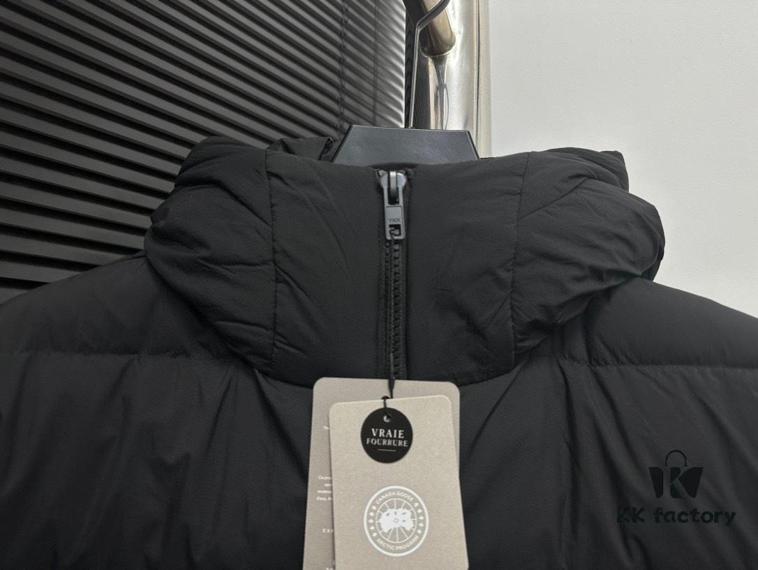 6931a316ccd8ab3d7af97447 CANADA GOOSE Inspired Hooded Down Parka - Couples Style, Popular Fashion Item with 90% White Goose Down, Lightweight Puff Black Design