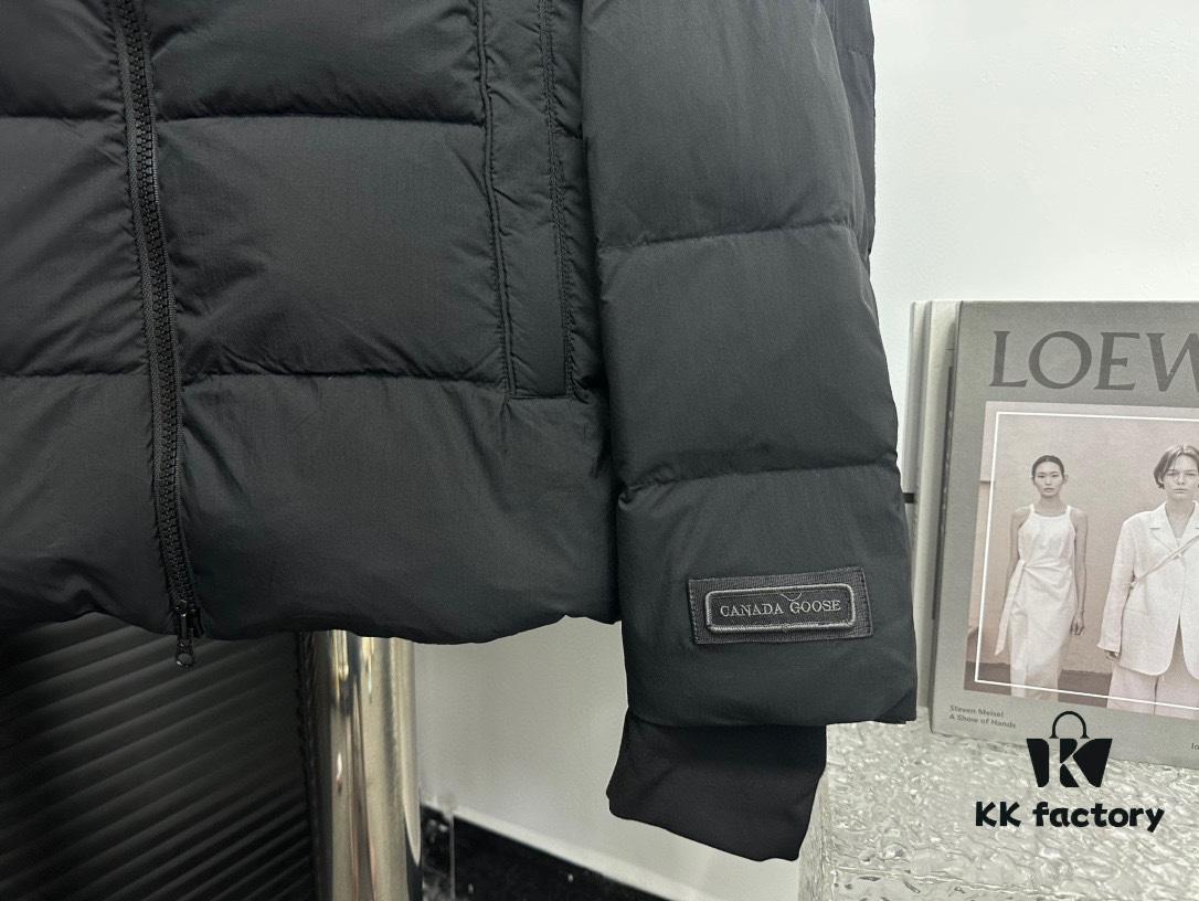 6931a316ccd8ab3d7af9744b CANADA GOOSE Inspired Hooded Down Parka - Couples Style, Popular Fashion Item with 90% White Goose Down, Lightweight Puff Black Design