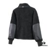 6931a317ccd8ab3d7af97451 Canada Goose Simcoe Fleece Zip-Up Jacket in Apricot and Black