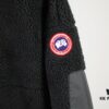 6931a317ccd8ab3d7af97455 Canada Goose Simcoe Fleece Zip-Up Jacket in Apricot and Black
