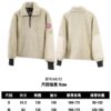 6931a318ccd8ab3d7af97464 Canada Goose Simcoe Fleece Zip-Up Jacket in Apricot and Black