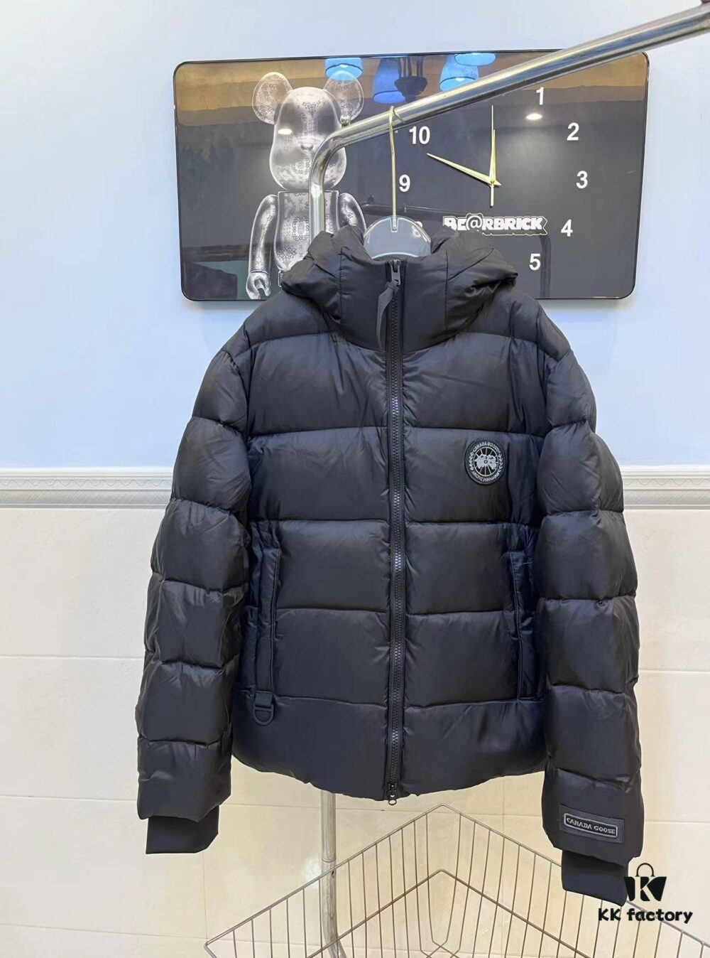 6931a322ccd8ab3d7af9751f CANAND Down Jacket with Black Label, Stylish Hooded Design, 90% Goose Down Filled, Double-Layer Windproof Inner Lining, Elastic Snow Skirt, High Resilience and Warmth