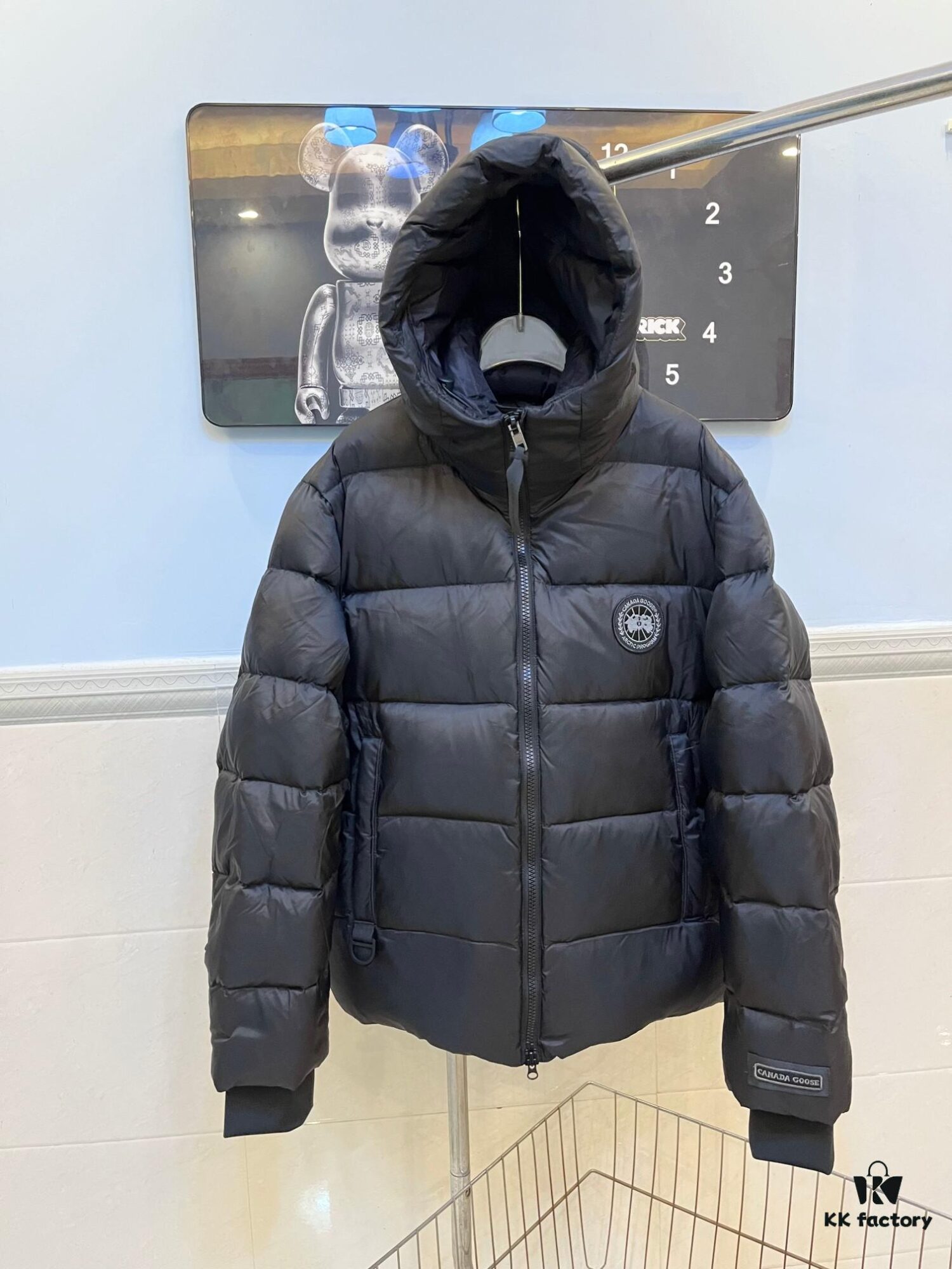6931a322ccd8ab3d7af97521 CANAND Down Jacket with Black Label, Stylish Hooded Design, 90% Goose Down Filled, Double-Layer Windproof Inner Lining, Elastic Snow Skirt, High Resilience and Warmth