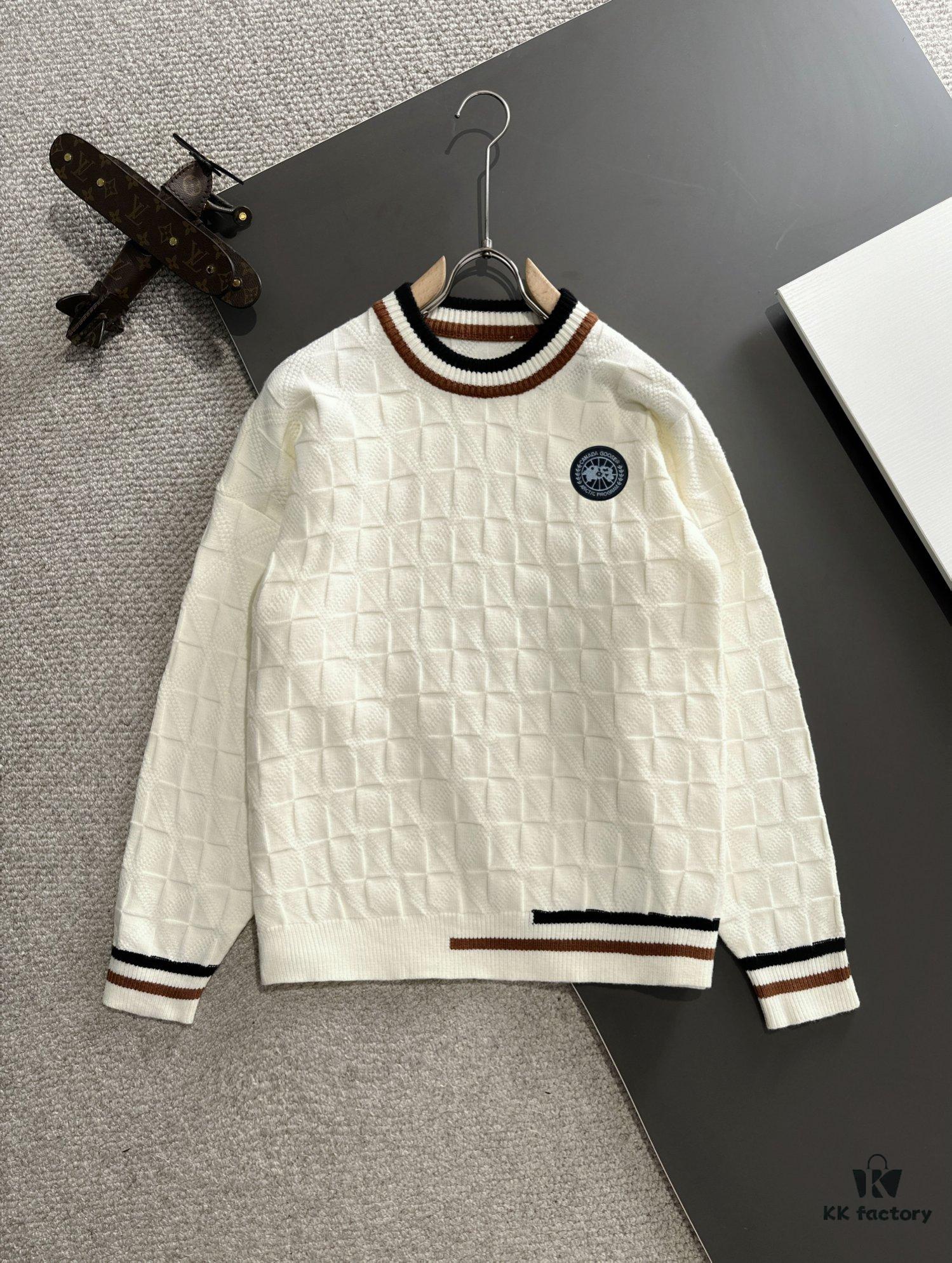 6931a326ccd8ab3d7af97570 Next-Day Shipping L Monogram 2024 Official Website Autumn-Winter New Crew Neck Sweater, Best-Selling Hit Synchronized with Boutique – Premium Wool Blend Fabric, Comfortable Touch, Skin-Friendly, Exquisite Embroidered Logo Badge, Highly Eye-Catching! Refined Craftsmanship and Three-Dimensional Tailoring Showcase Luxury Fashion Charm, Unbeatably Handsome Fit! Complete with Three Labels!