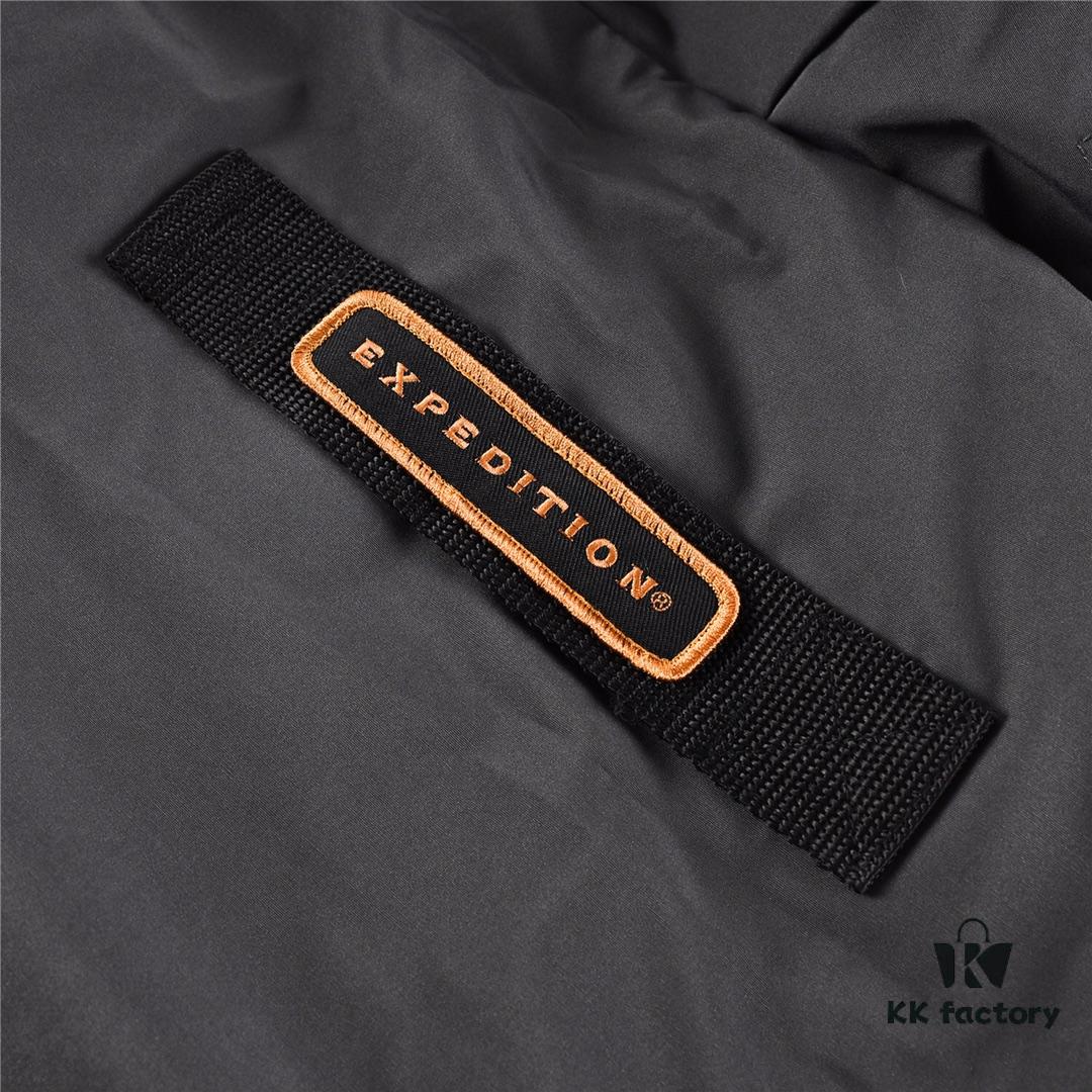 6931a32cccd8ab3d7af975c4 Canada Goose Expedition Parka 08 Model Graphite Gray Black Logo White Base