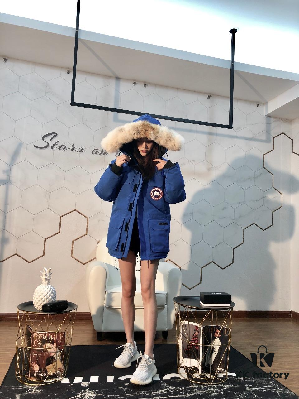 6931a330ccd8ab3d7af97619 Canada Goose Expedition Parka 08 Mens and Womens Mid-Length Version - Sky Blue