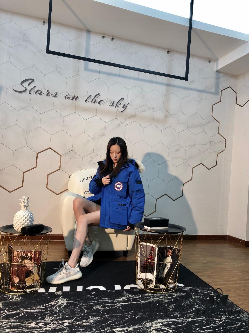 6931a330ccd8ab3d7af9761c Canada Goose Expedition Parka 08 Mens and Womens Mid-Length Version - Sky Blue