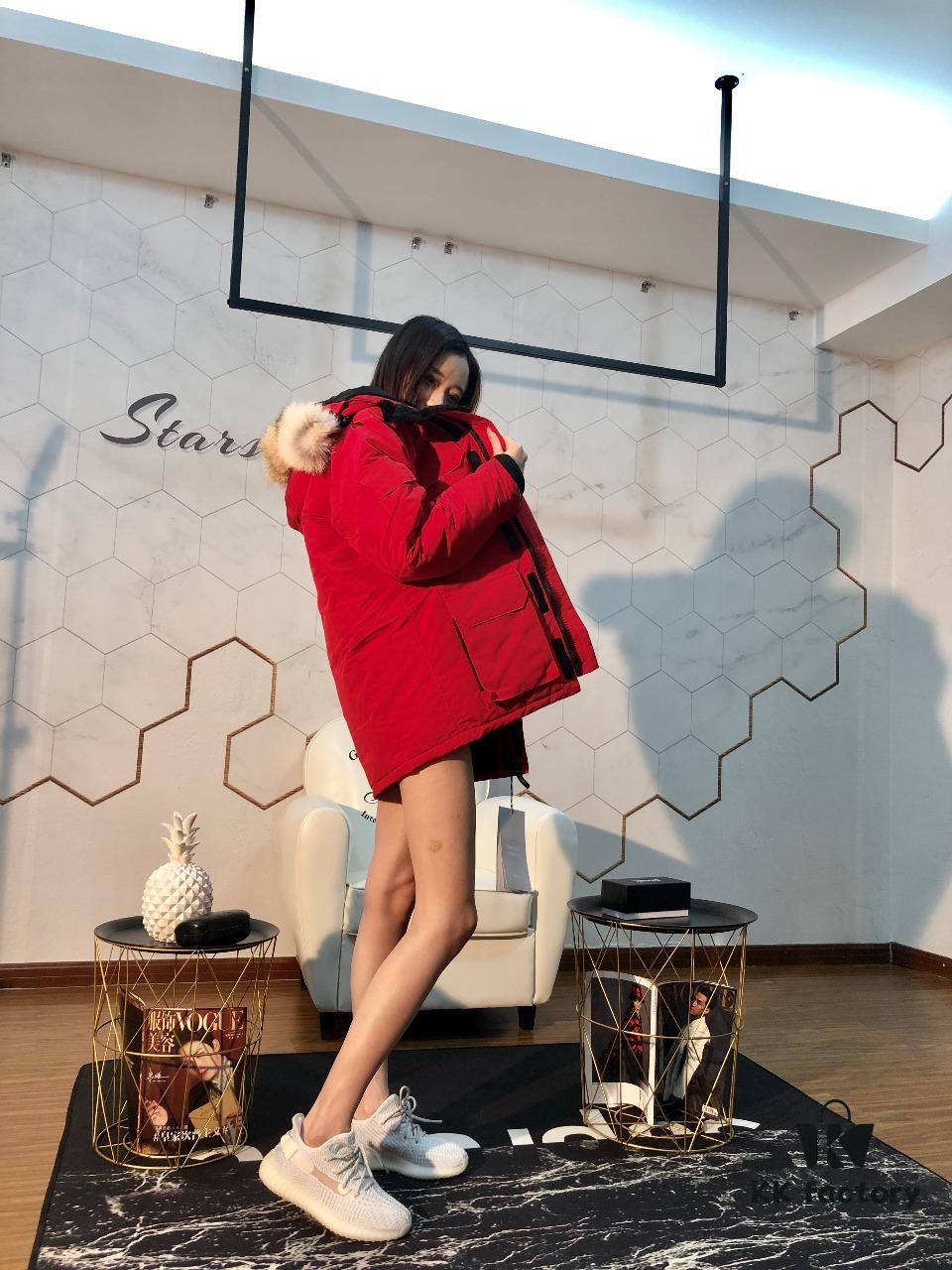 6931a331ccd8ab3d7af9762a CANADA GOOSE 08 Model Expedition Parka - Men's and Women's Mid-Length Red Version