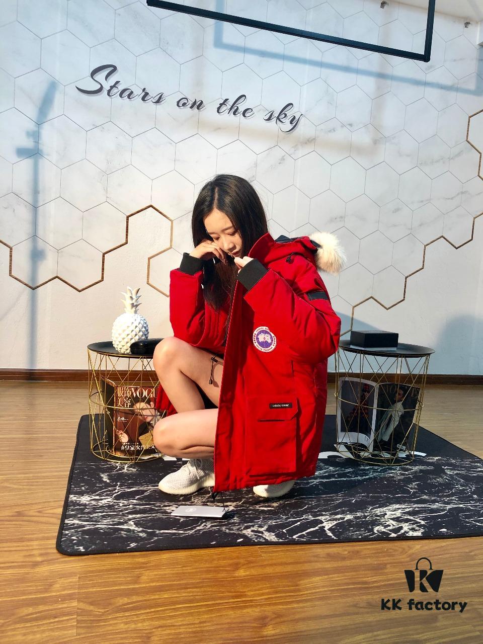 6931a331ccd8ab3d7af9762e CANADA GOOSE 08 Model Expedition Parka - Men's and Women's Mid-Length Red Version
