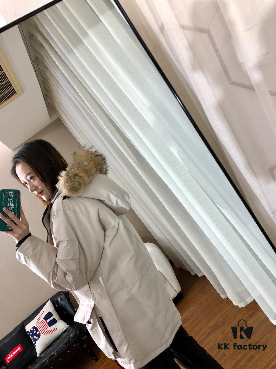6931a332ccd8ab3d7af97641 CANADA GOOSE Expedition Parka Model 08 - Unisex Mid-Length Winter Coat in Off-White