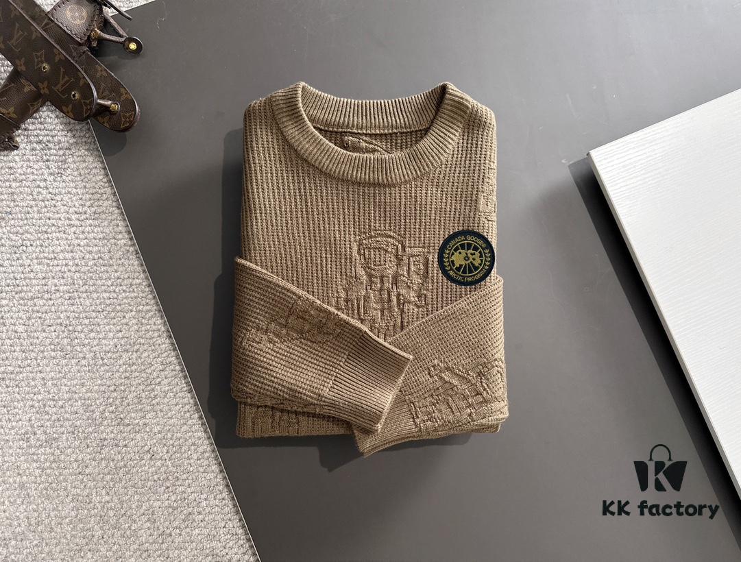 6931a337ccd8ab3d7af97694 Canada Goose 2024 Official Autumn/Winter New Crew Neck Sweater, Hot Selling Fashion Knitwear with Embroidered Logo, Premium Wool Blend Fabric, Direct-Skin Comfortable, M-3XL
