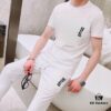 6931a344ccd8ab3d7af9779d YSL Saint Laurent Men's Double Mercerized High-Quality Cotton Summer Suit Set, Imported Premium Fabric, Fashion Trend Style, Versatile and Elegant Design