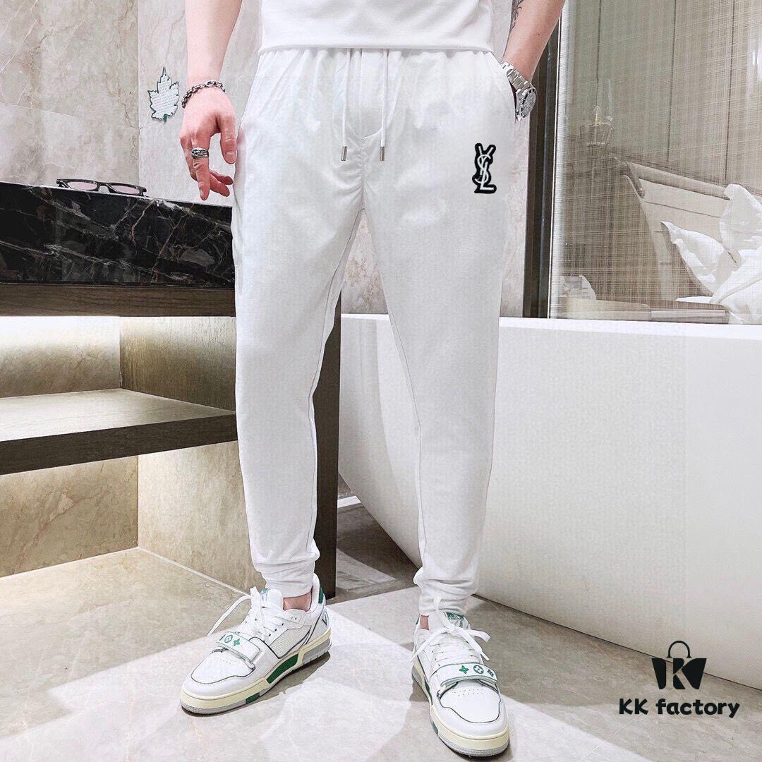 6931a344ccd8ab3d7af9779e YSL Saint Laurent Men's Double Mercerized High-Quality Cotton Summer Suit Set, Imported Premium Fabric, Fashion Trend Style, Versatile and Elegant Design