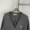 New YSL Saint Laurent 24SS V-Neck Long-Sleeve Knit Shirt Unisex