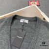 New YSL Saint Laurent 24SS V-Neck Long-Sleeve Knit Shirt Unisex