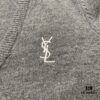 New YSL Saint Laurent 24SS V-Neck Long-Sleeve Knit Shirt Unisex