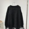 6931a346ccd8ab3d7af977bb New Arrival Saint Laurent SLY Mohair Crew Neck Sweater Unisex