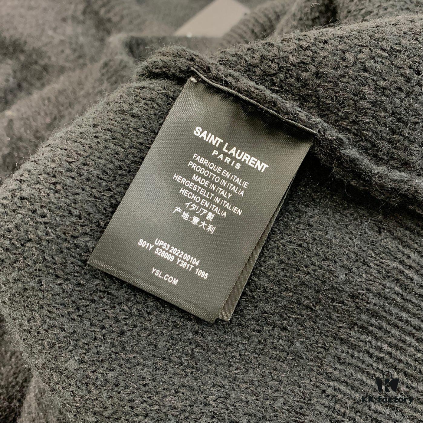 6931a346ccd8ab3d7af977be New Arrival Saint Laurent SLY Mohair Crew Neck Sweater Unisex