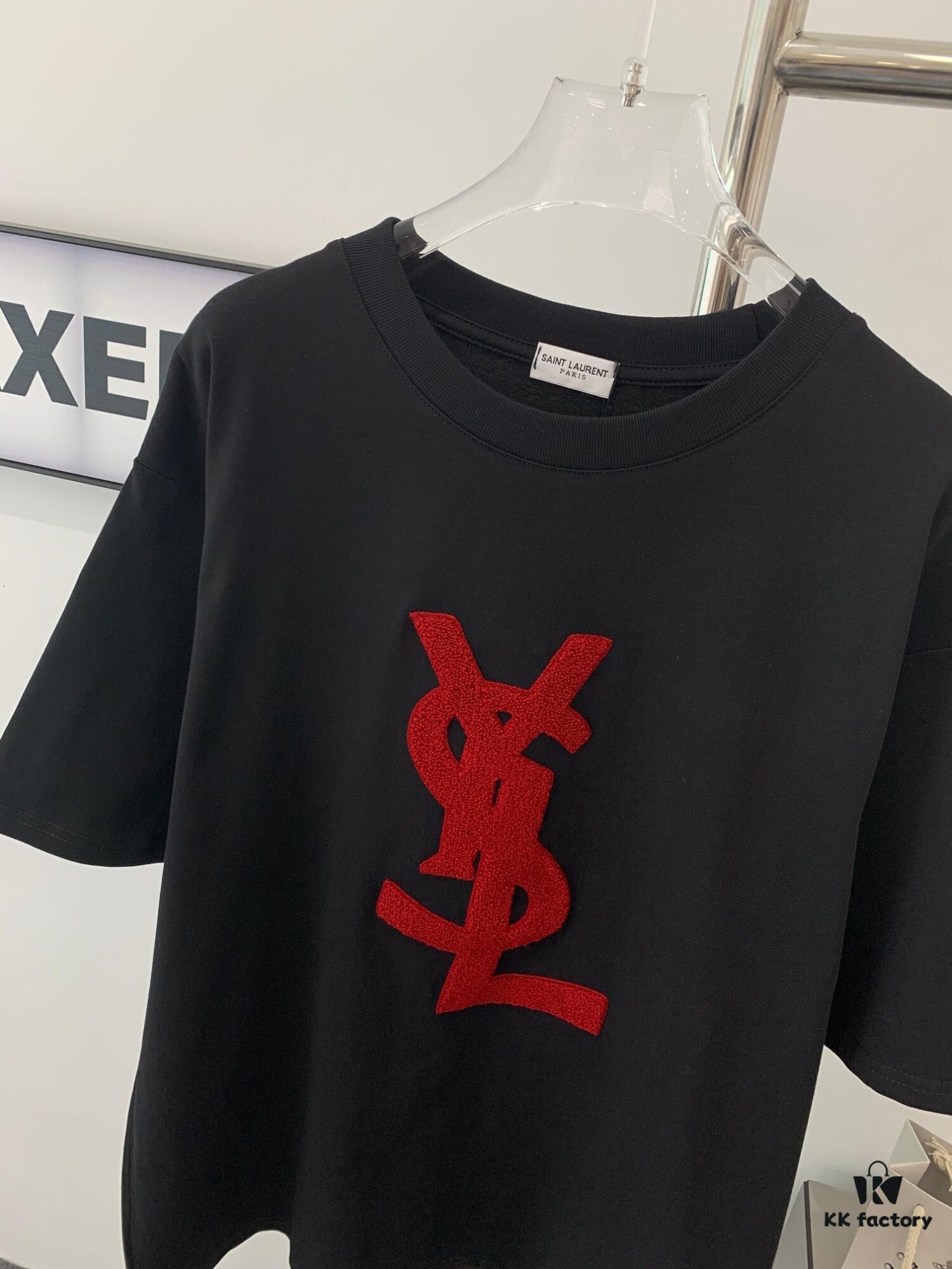 6931a347ccd8ab3d7af977c5 New Arrival Saint Laurent Vintage Limited Edition Towel Embroidery Short Sleeve T-Shirt