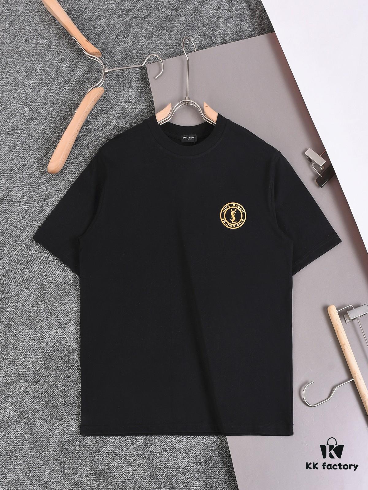 6931a349ccd8ab3d7af977fa New Arrival 25S Saint Laurent Embossed Logo T-Shirt, Premium Garment-Washed Cotton, Unisex Loose Fit, Soft and Comfortable