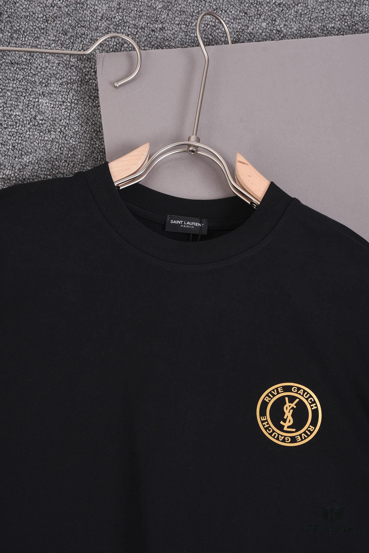 6931a349ccd8ab3d7af977fb New Arrival 25S Saint Laurent Embossed Logo T-Shirt, Premium Garment-Washed Cotton, Unisex Loose Fit, Soft and Comfortable