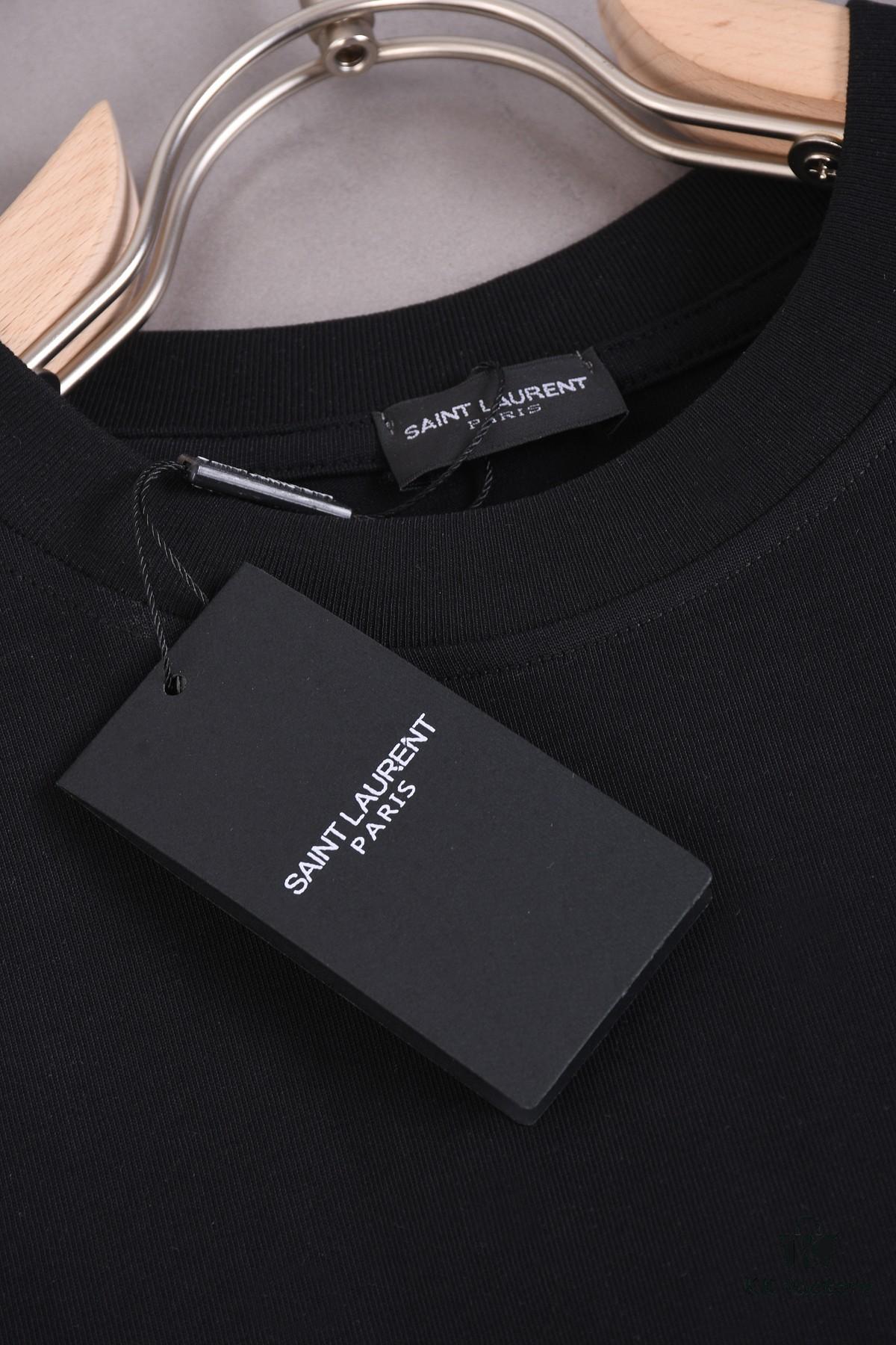 6931a349ccd8ab3d7af977fd New Arrival 25S Saint Laurent Embossed Logo T-Shirt, Premium Garment-Washed Cotton, Unisex Loose Fit, Soft and Comfortable