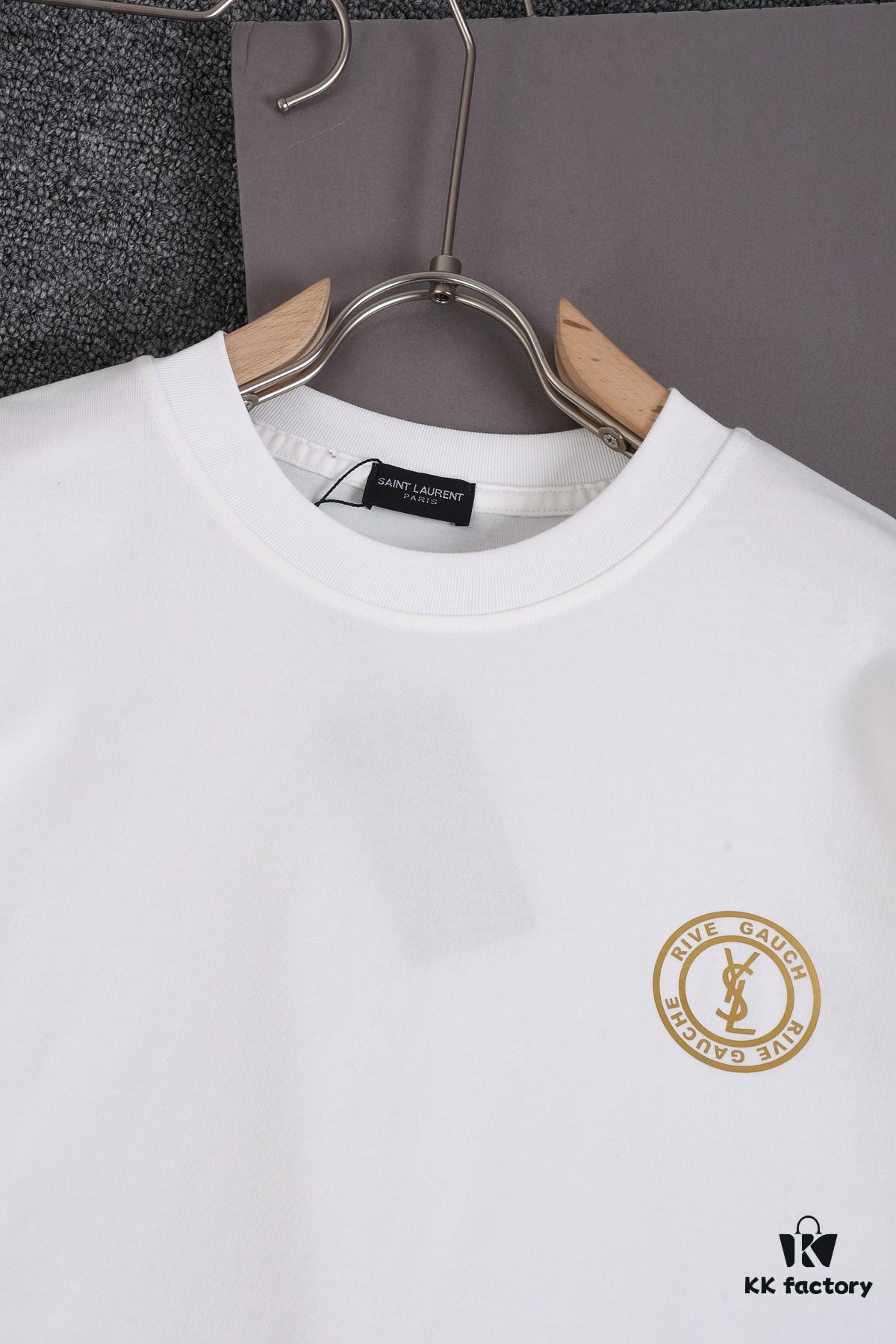 6931a34accd8ab3d7af97804 New Arrival 25S Saint Laurent Embossed Logo T-Shirt, Premium Washed Cotton Fabric, Soft and Comfortable Unisex Streetwear