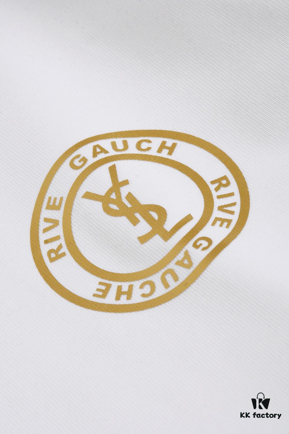 6931a34accd8ab3d7af97808 New Arrival 25S Saint Laurent Embossed Logo T-Shirt, Premium Washed Cotton Fabric, Soft and Comfortable Unisex Streetwear