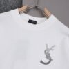 6931a34bccd8ab3d7af97816 New Arrival 25S Saint Laurent Rhinestone T-Shirt, Heavyweight Washed Cotton Unisex Tee