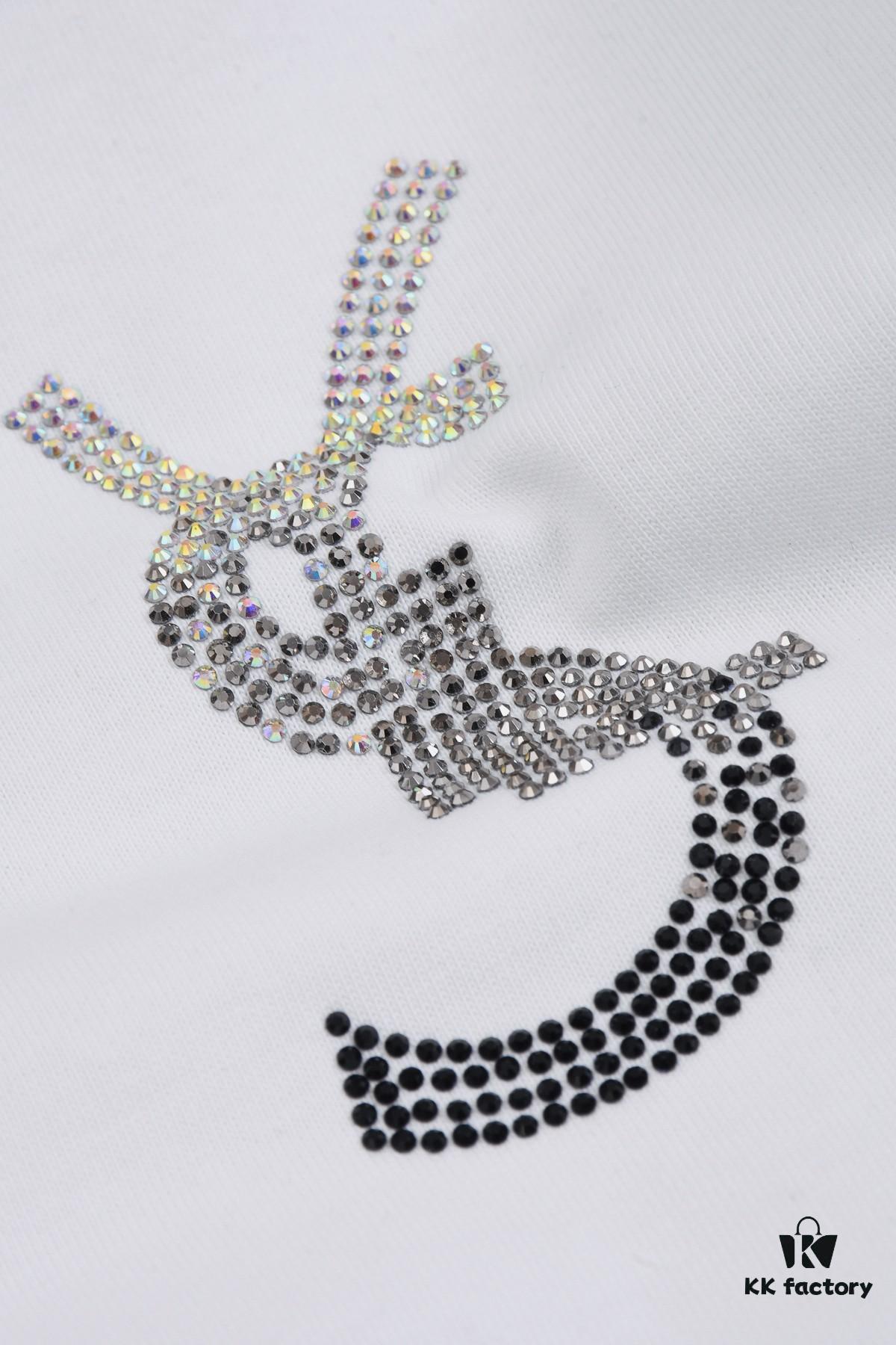 6931a34bccd8ab3d7af9781a New Arrival 25S Saint Laurent Rhinestone T-Shirt, Heavyweight Washed Cotton Unisex Tee