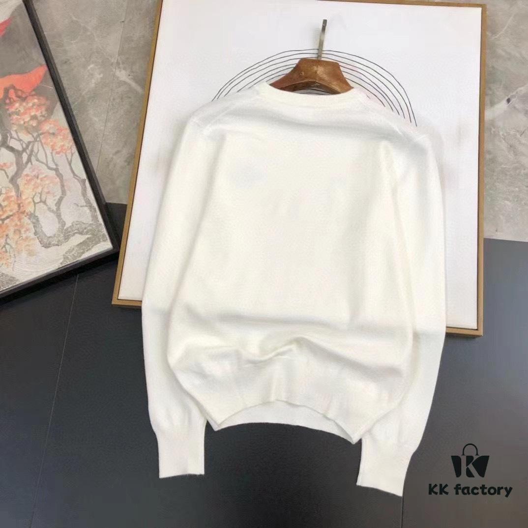 6931a34cccd8ab3d7af9782e YSL Saint Laurent Autumn-Winter Classic Round-Neck Pullover Wool Sweater, 2025 Latest Design, Proportional Fit, Color-Contrast Logo