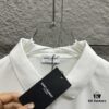 YSL Saint Laurent Short-Sleeve Polo Shirt 2025 Spring/Summer New Arrival Minimalist Letter Embroidery Beaded Fabric Unisex Polo Collar