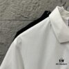 YSL Saint Laurent Short-Sleeve Polo Shirt 2025 Spring/Summer New Arrival Minimalist Letter Embroidery Beaded Fabric Unisex Polo Collar