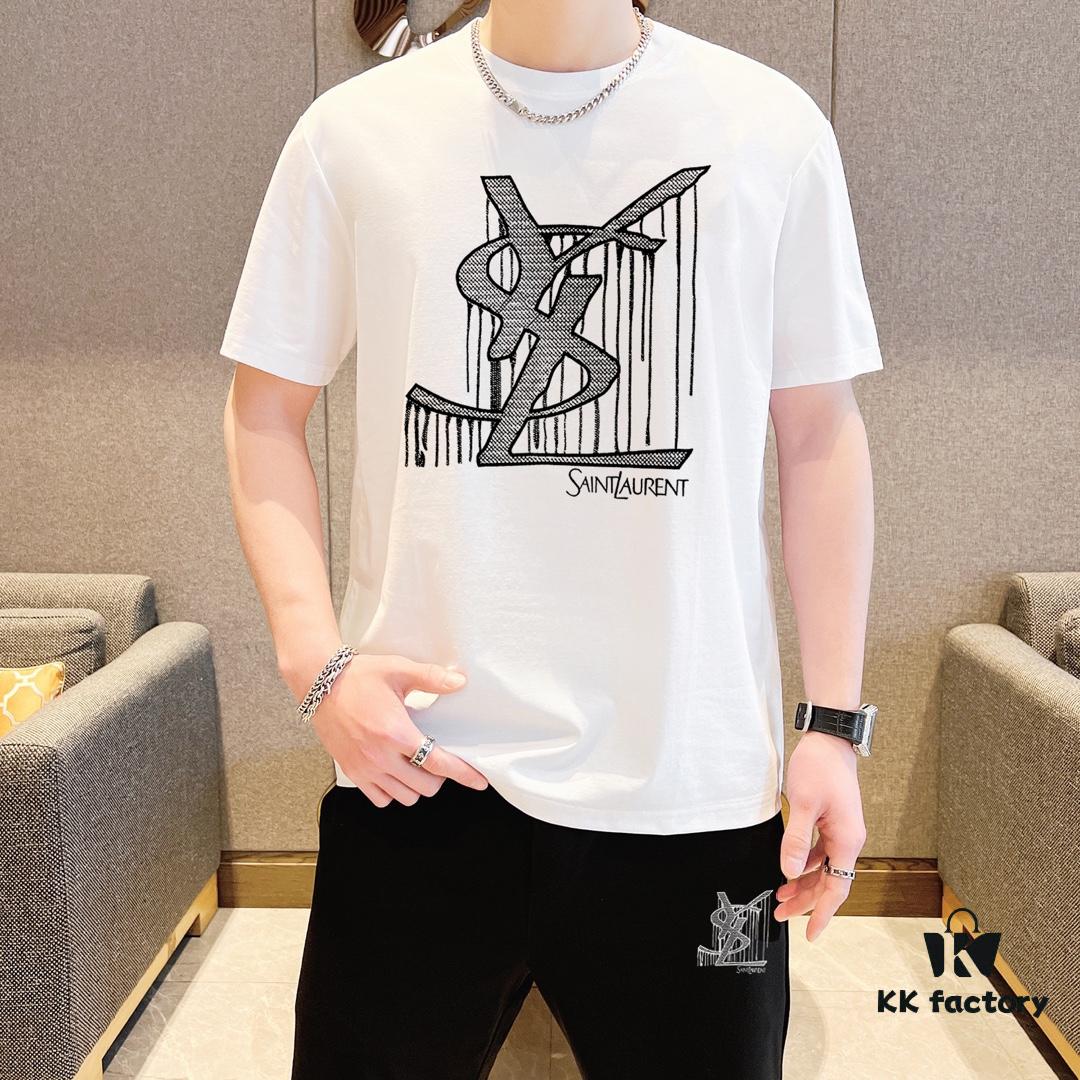 6931a34eccd8ab3d7af97851 YSL Saint Laurent 2025 New Men's Short Sleeve T-Shirt and Shorts Set! Official Website Synchronized Sales! High-End Version on Market! Exquisitely Soft and Smooth Texture for Ultimate Comfort! Excellent Three-Dimensional Tailoring and Silhouette!