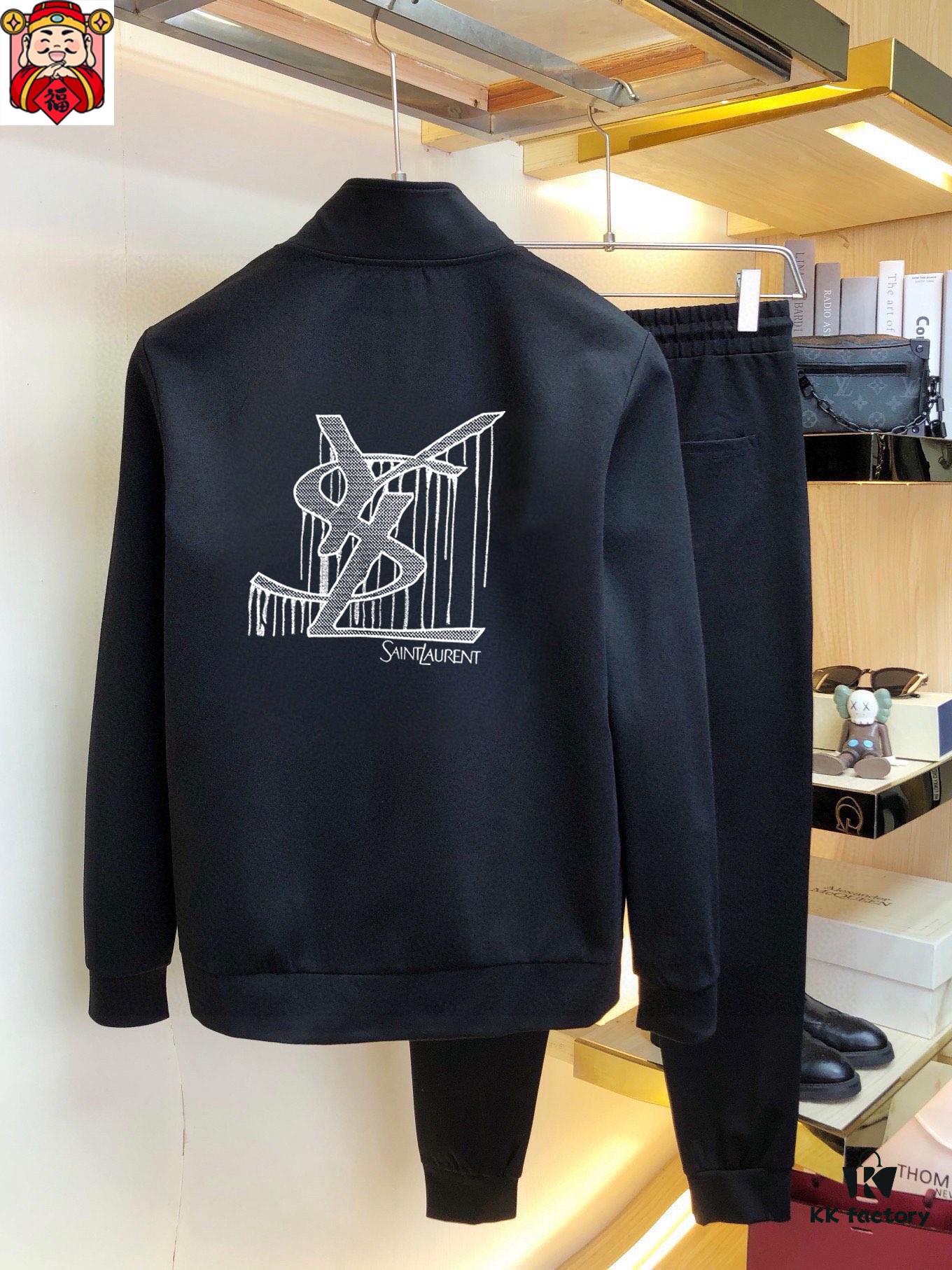 6931a34fccd8ab3d7af97860 YSL Saint Laurent (Gospel for the Plus-Sized) Hot New 2025 Cardigan Sweatshirt Set – Official Website Original Version, Premium Natural Roman Cotton 100%, Elegant and Comfortable, Authentic Hardware, Retail Sizes M-5XL (Fits up to 220 lbs)