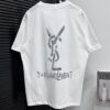 6931a350ccd8ab3d7af9787a YSL Saint Laurent 25SS Classic Logo Short-Sleeve T-Shirt
