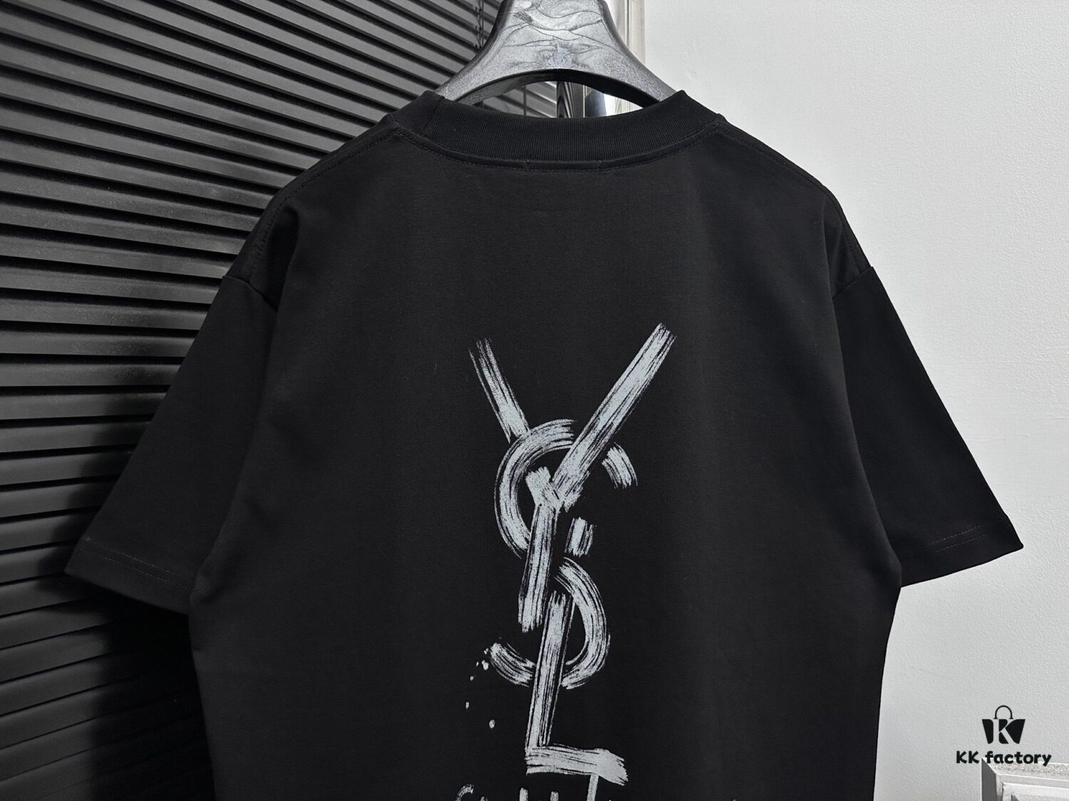 6931a351ccd8ab3d7af97887 YSL Saint Laurent 25SS Classic Logo Short-Sleeve T-Shirt