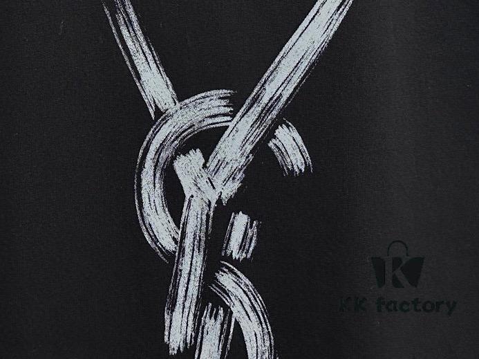 6931a351ccd8ab3d7af97888 YSL Saint Laurent 25SS Classic Logo Short-Sleeve T-Shirt