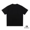 6931a354ccd8ab3d7af978bc Saint Laurent Paris 23SS Color-Block Letter Short Sleeve T-Shirt
