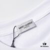 YSL / Saint Laurent Classic Small Logo Embroidered Jacquard Short Sleeve