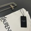 6931a356ccd8ab3d7af978e2 Yves Saint Laurent *YSL* Saint Laurent 320g Heavyweight Cotton T-Shirt with Logo Print, Thick and Breathable Loose-Fit Short-Sleeve Crew Neck Tee for Spring and Summer