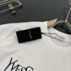 6931a356ccd8ab3d7af978e5 Yves Saint Laurent *YSL* Saint Laurent 320g Heavyweight Cotton T-Shirt with Logo Print, Thick and Breathable Loose-Fit Short-Sleeve Crew Neck Tee for Spring and Summer