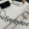 6931a356ccd8ab3d7af978e8 Yves Saint Laurent *YSL* Saint Laurent 320g Heavyweight Cotton T-Shirt with Logo Print, Thick and Breathable Loose-Fit Short-Sleeve Crew Neck Tee for Spring and Summer