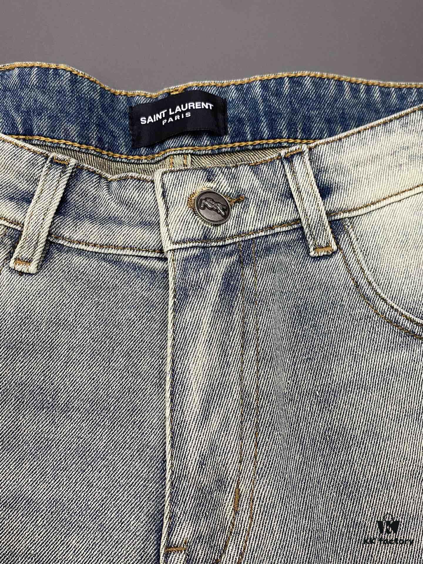 6931a356ccd8ab3d7af978ee SAINT LAURENT YSL Exclusive New Arrival Casual Jeans High-End Version