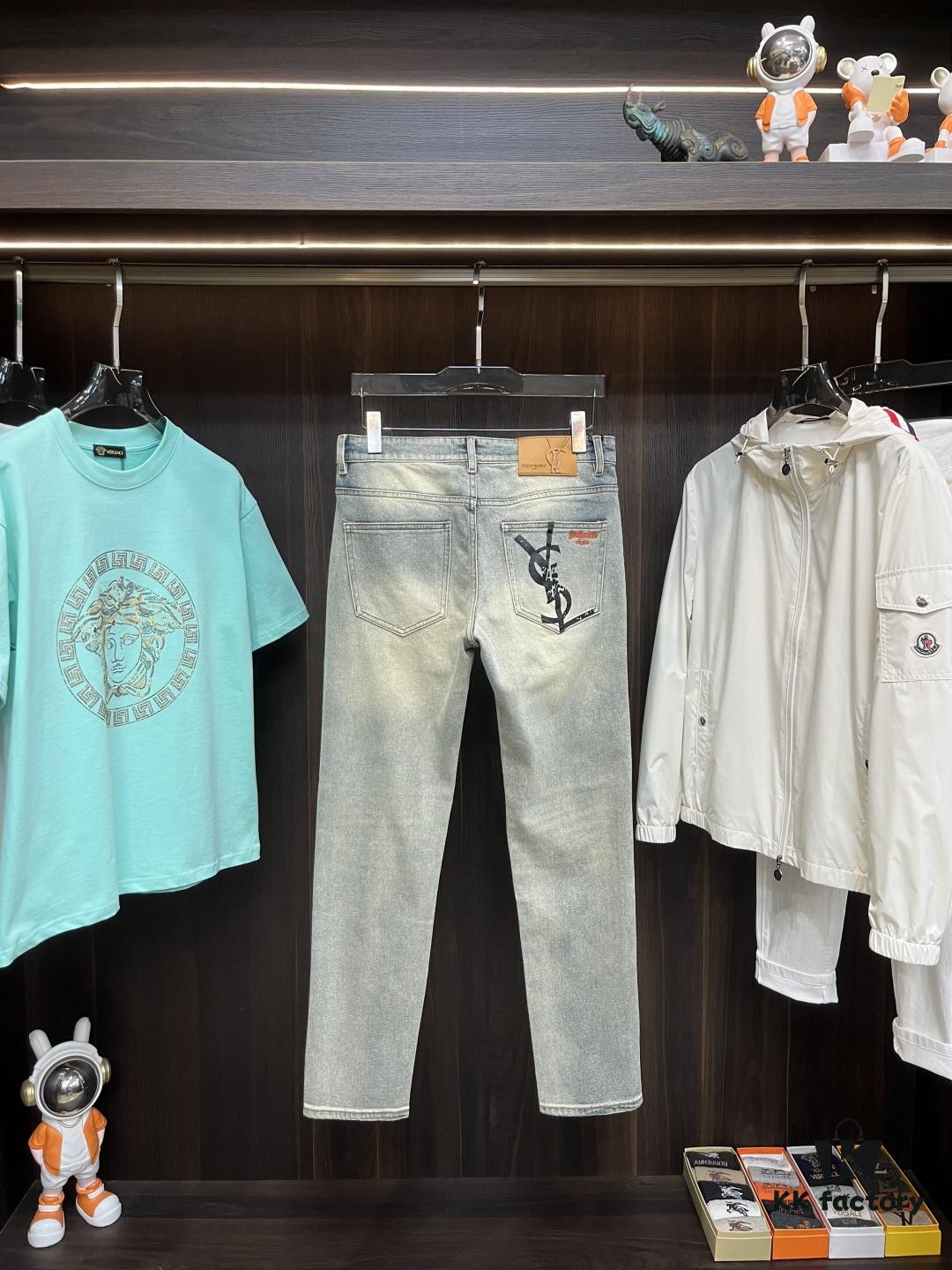 6931a357ccd8ab3d7af978f5 Exclusive New Arrival Crocodile Heart Men's Fashion Casual Jeans, High-End European Style Original Stock Pants, Trendy and Comfortable Casual Trousers with Excellent Breathability and Impeccable Details, Showcasing Premium Quality and Leisure Cut Design