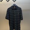 6931a357ccd8ab3d7af978fb Saint Laurent Embroidered Striped Polo Shirt