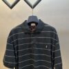 6931a357ccd8ab3d7af978fc Saint Laurent Embroidered Striped Polo Shirt