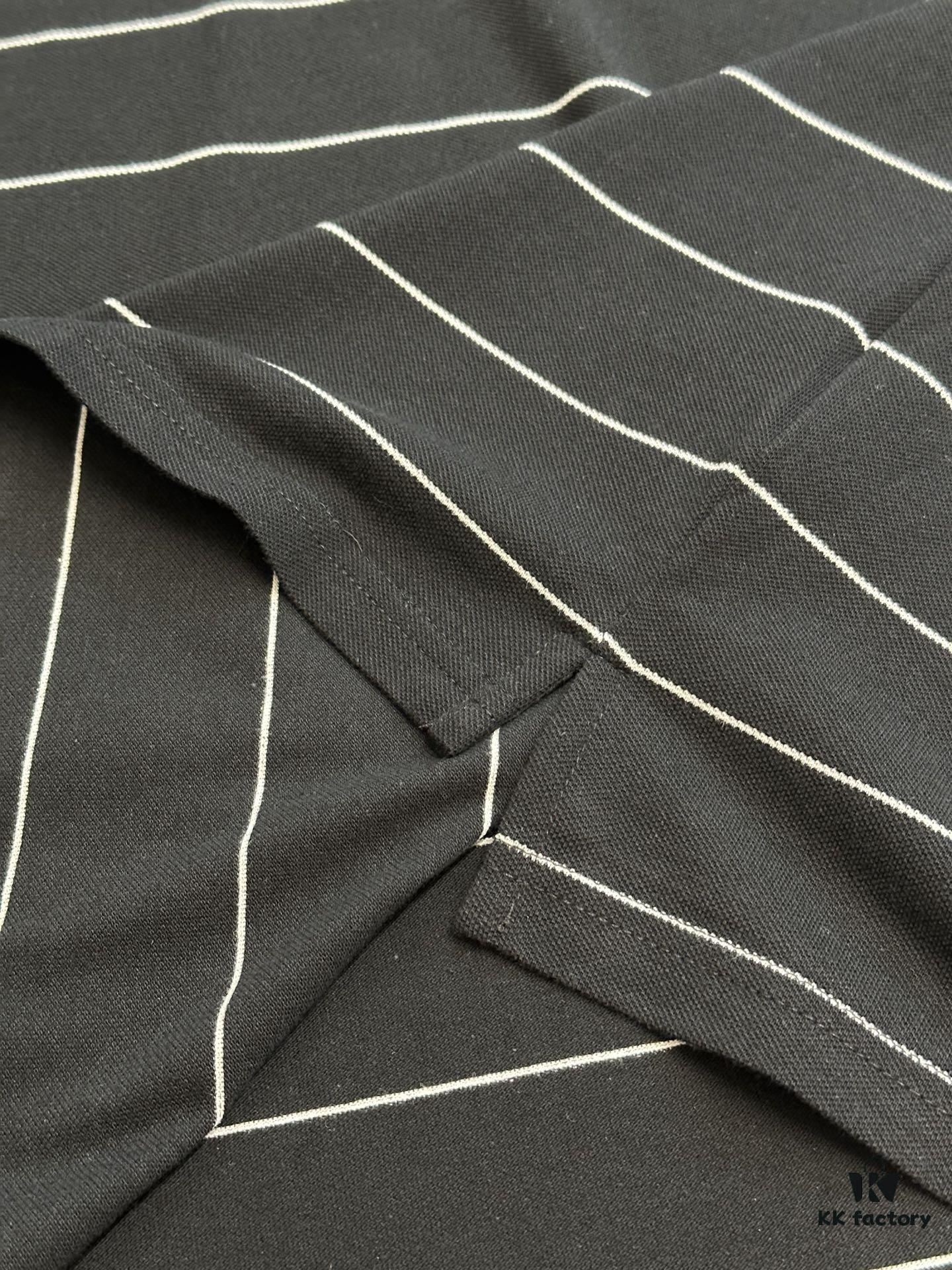 6931a357ccd8ab3d7af97902 Saint Laurent Embroidered Striped Polo Shirt